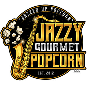 Jazzy Gourmet Popcorn logo
