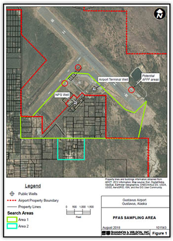 click for larger view of PFAS Sampling Area