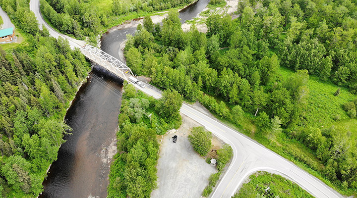 Overhead view of the project limits, Anchor River Bridge #910