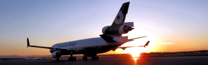 photo FAI cargo plane at sunset