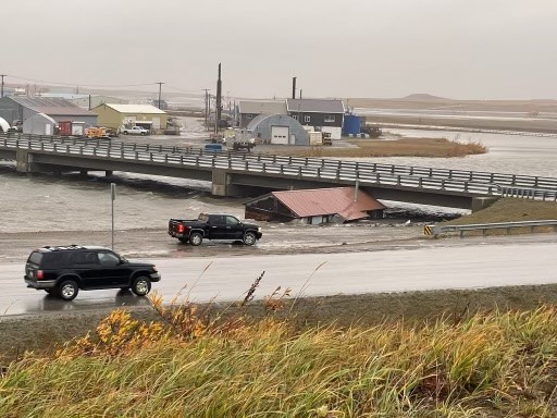 Click to view larger image: Snake River Bridge in Nome.