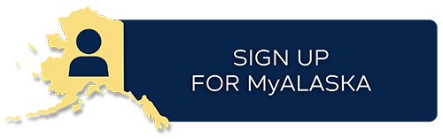button to sign up for MyAlaska Account