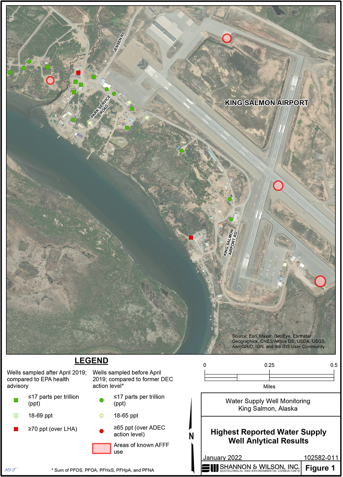 King Salmon Airport Firefighting Foam Contamination, Central Region
