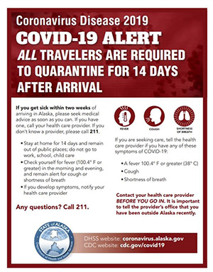 Covid-19 Alert flyer