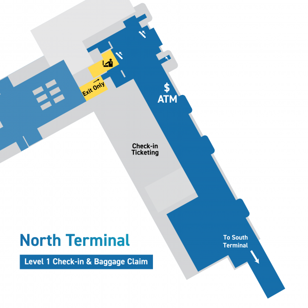 map of ATM within North Terminal
