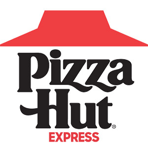 Pizza Hut Express red roof business logo