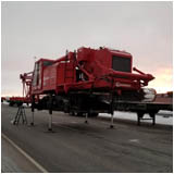 Photo - Our contractor, Sandstrom and Sons, mobilized to the site of the damaged girder on Jan.5