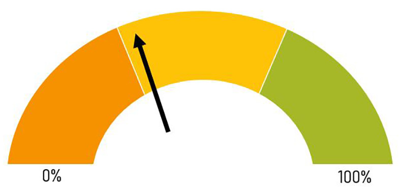 gauge showing our overall health assessment of the fleet