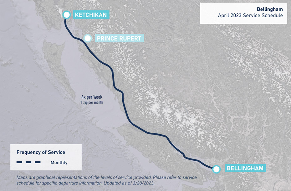 Bellingham March 2023 Service Schedule