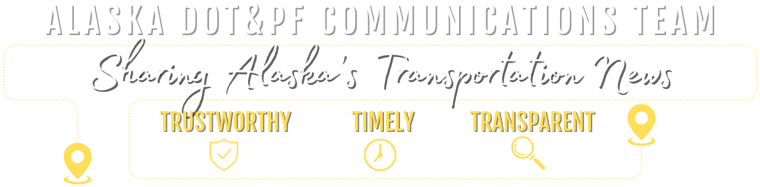 banner stating Alaska Department of Transportation and Public Facilities Office of the Commissioner