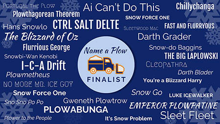 Name a Snowplow Contest Winner: Finalists