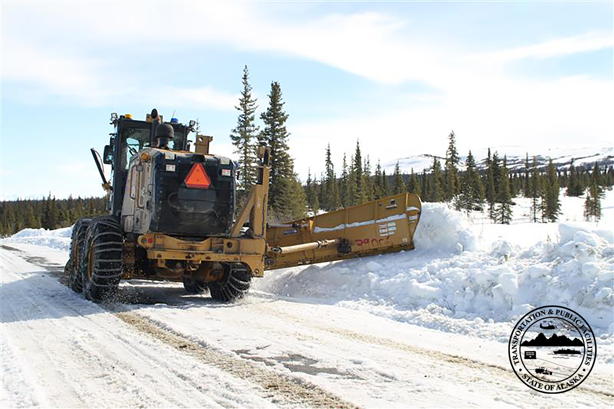 Photo: Opening the Denali Highway. By Grace Keller, Alaska DOT&PF