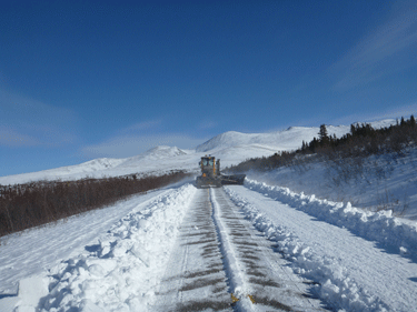 Taylor Highway plow photo