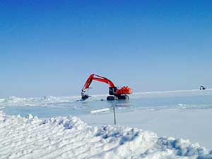 photo: Trenching Operations on Dalton Highway
