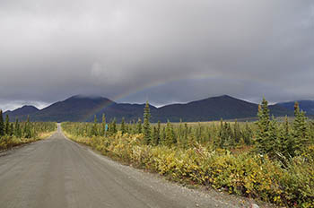 photo: Rainbow over the Denali Highway