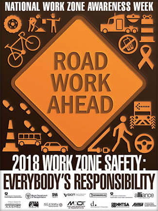Click to download PDF of Work Zone Awareness poster