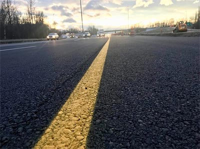 photo of Seward Highway at Tudor, after repairs