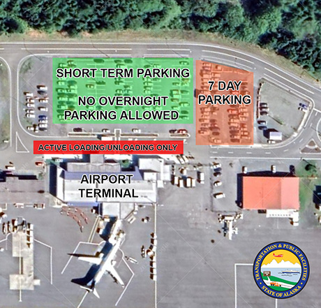 Sitka Rocky Gutierrez Airport Parking Areas