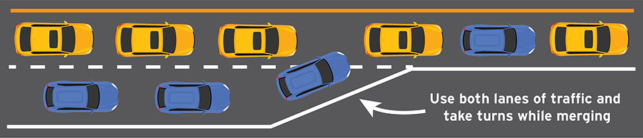 Figure 2. Three lanes of traffic will be maintained on the open bridge and the middle lane will alternate directions depending on the time of day.