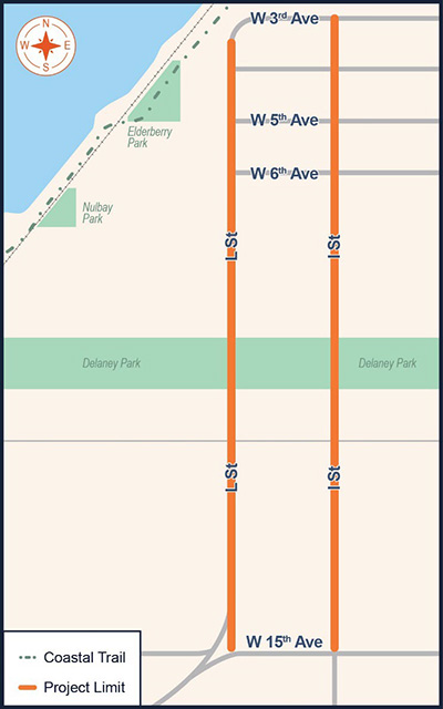 Map view of the project area