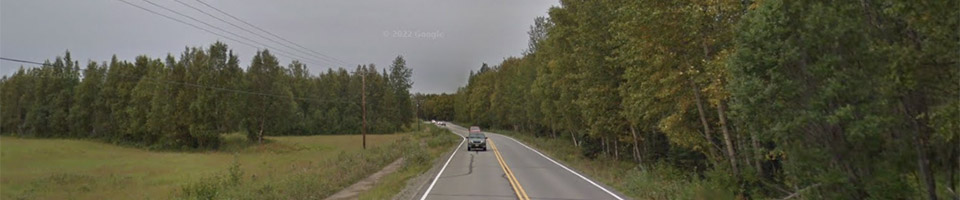 Google street view of Wasilla-Fishhook Road in 2011