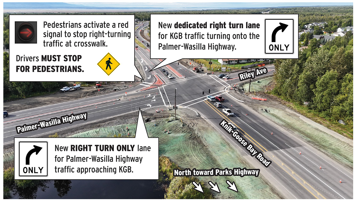 render of adjusted traffic and pedestrian areas under construction