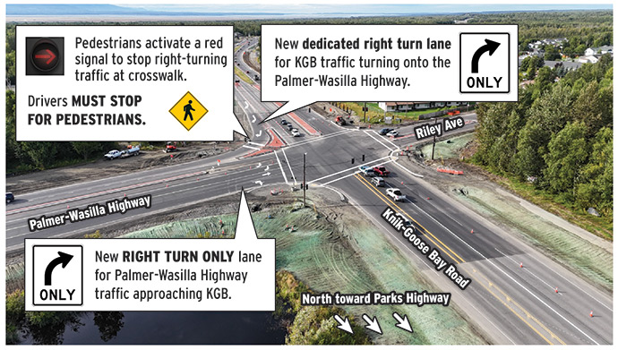 render of adjusted traffic and pedestrian areas under construction