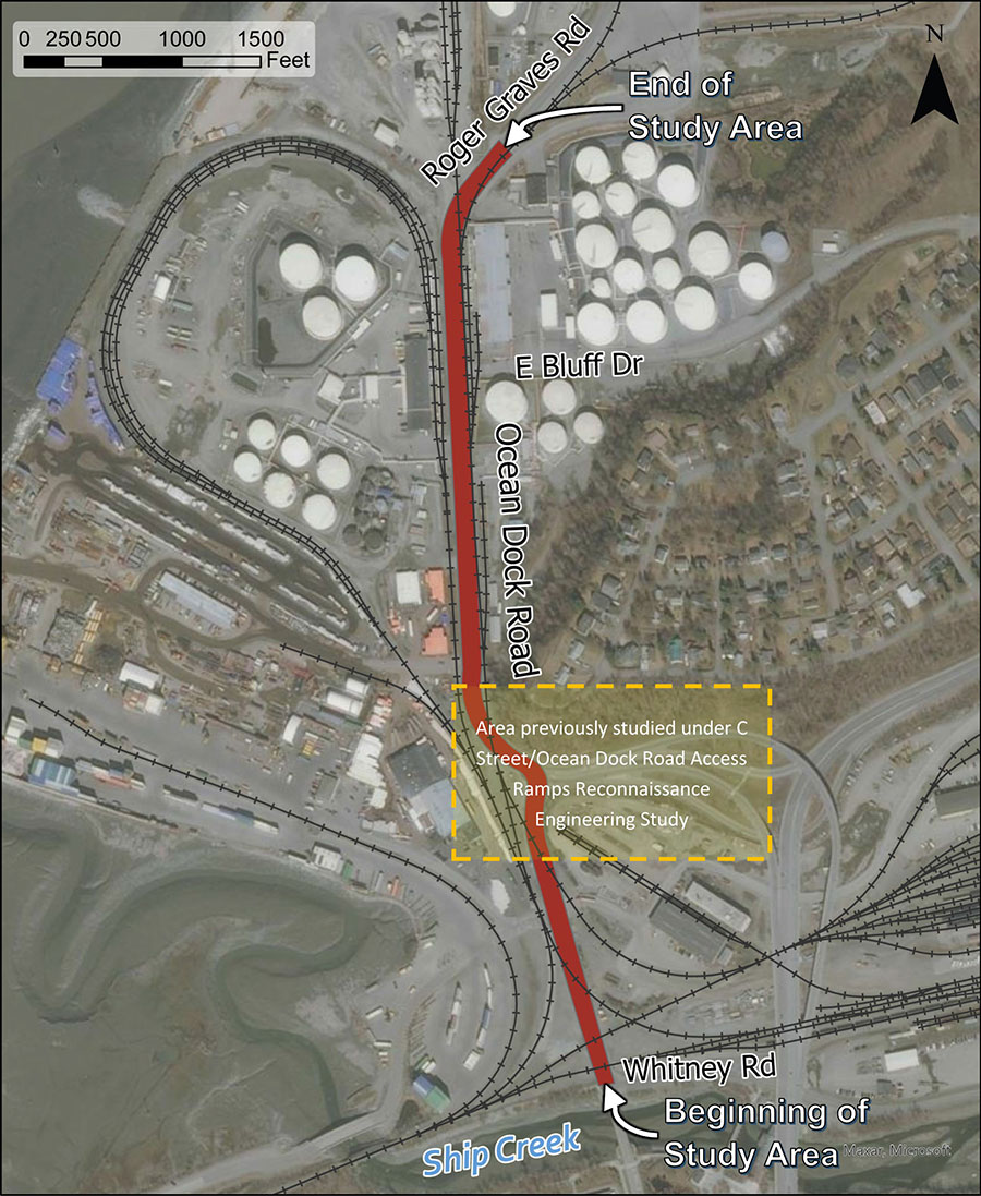 Ocean Dock Road section overview