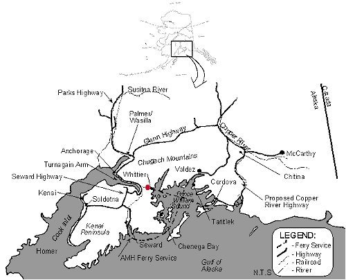 Whittier Site Map