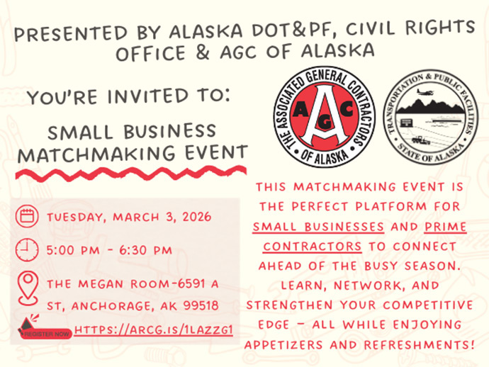 flyer that describes the March 3rd 2026 small business matchmaking event