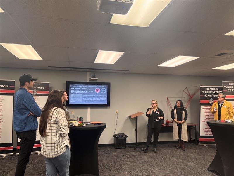 Alaska DOT&PF Civil Rights Office Matchmaking Event Photo