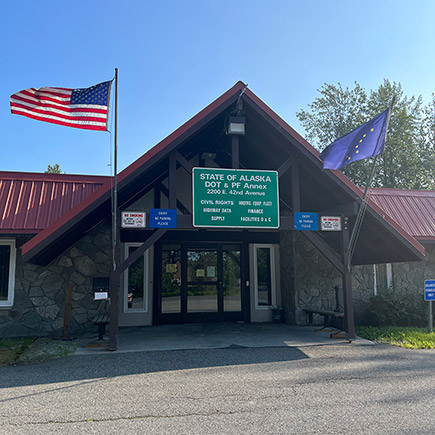 Entrance of the DOT&PF Annex in Anchorage, Alaska