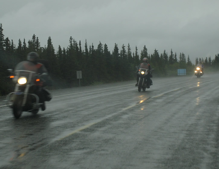 Headlights on the Seward Highway