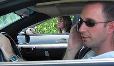 Distracted Driver on Cell