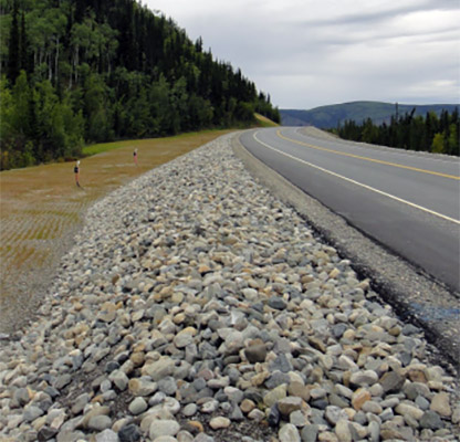 Air Convecting Embankment alongside a highway photo