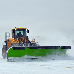 Snow removal at Fairbanks International Airport. Photo by Clark Klimaschesky, Alaska DOT&PF