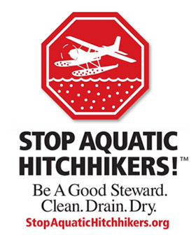 Stop Aquatic Hitchhikers! Be a good steward. Clean. Drain. Dry.
