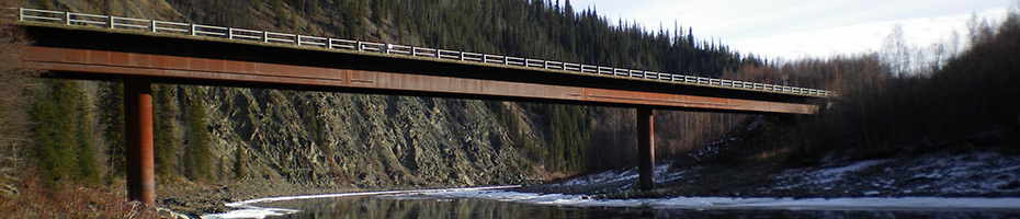 40-Mile Bridge. Photo by Paul Garrett, Alaska DOT&PF