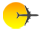 plane and sun
