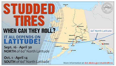 small infographic about studded tires that opens a larger version