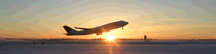Photo: a sunset takeoff at FAI