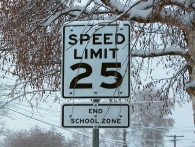 Speed limit sign