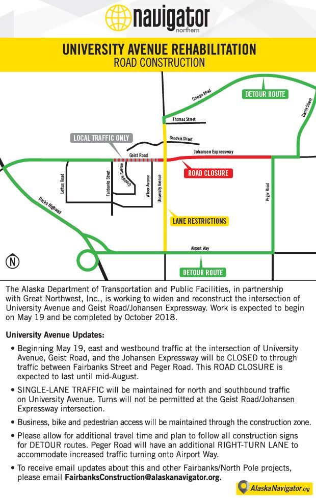 University Ave Rehabilitation map