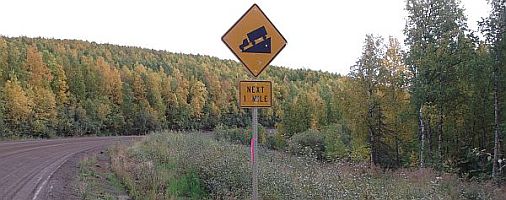 Sign on the Dalton Highway