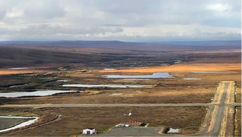 A view of Deering from the air.