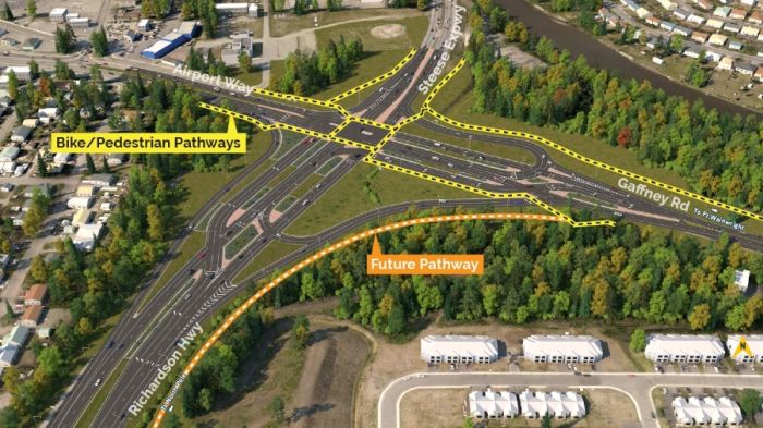 The Highway 36A Coalition promotes a highway corridor linking Port Freeport  to SH 6 north of Hempstead. We propose this highway to be a high-speed  facility with grade separations allowing unimpeded traffic flow on the main  lanes. South of Rosenberg