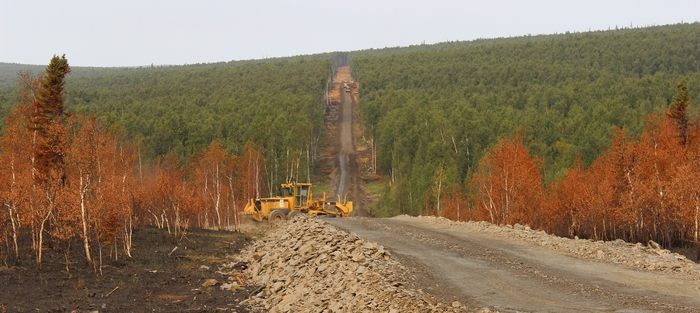 Construction on the Road to Tanana