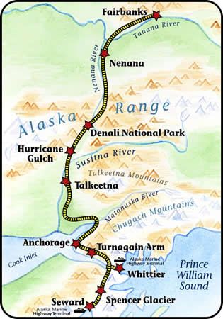 Alaska Railroad, Scenic Byways, Transportation & Public Facilities ...