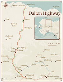 map of the Dalton Highway