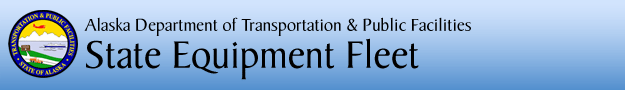 Alaska Department of Transportation & Public Facilities, State Equipment Fleet header image